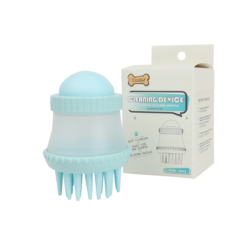 Yingte Pet Bath Brush - Bathing and Massaging Tool, with Bath Gel Storage