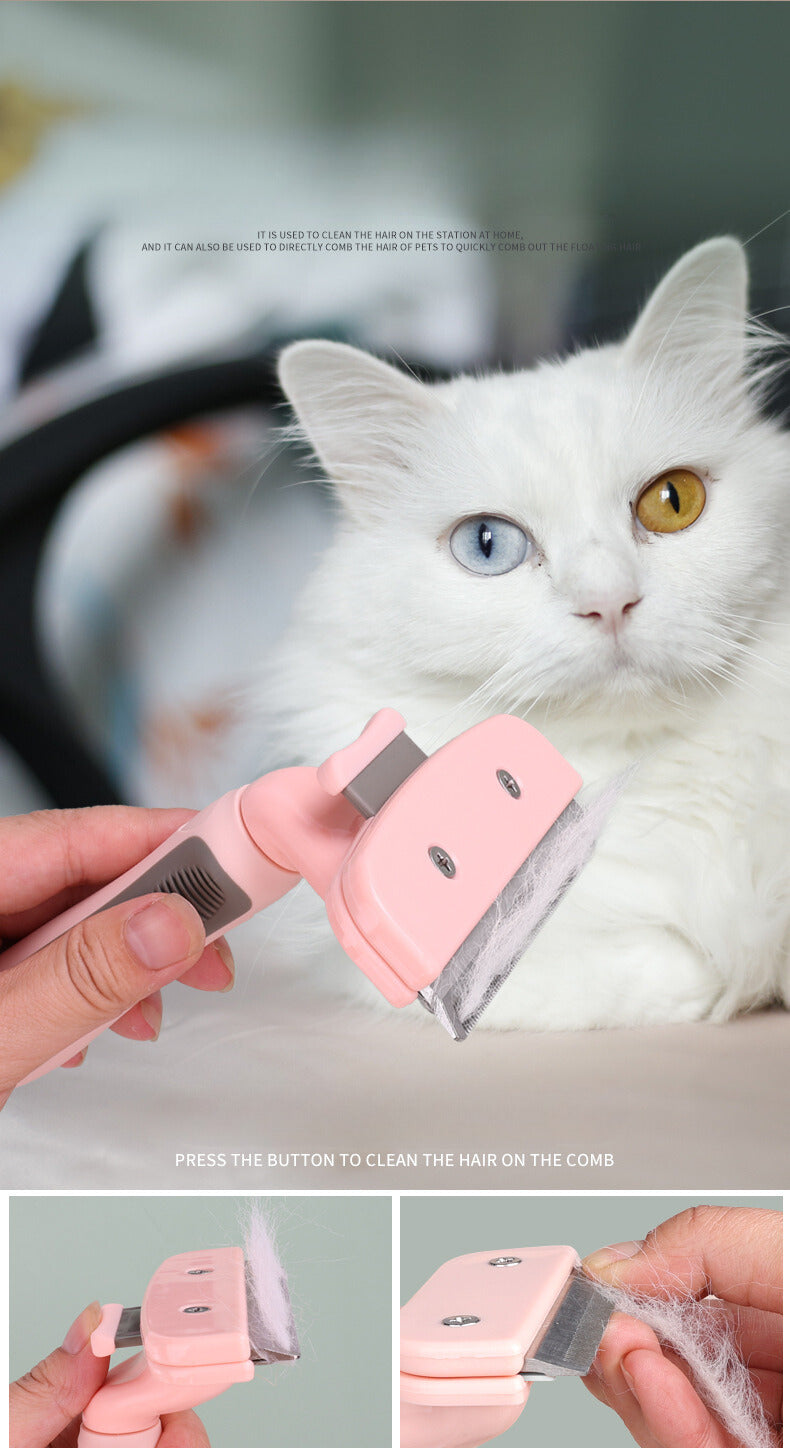 Historee Premium Pet Grooming Brush for Cats and Dogs - Say Goodbye to Tangles and Shedding!