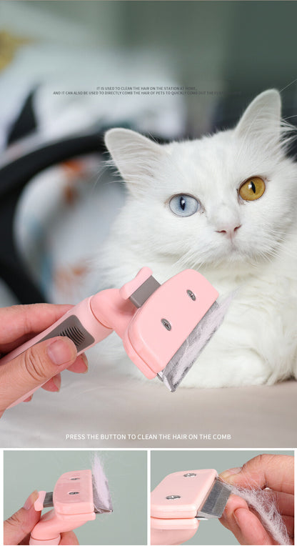 Historee Premium Pet Grooming Brush for Cats and Dogs - Say Goodbye to Tangles and Shedding!