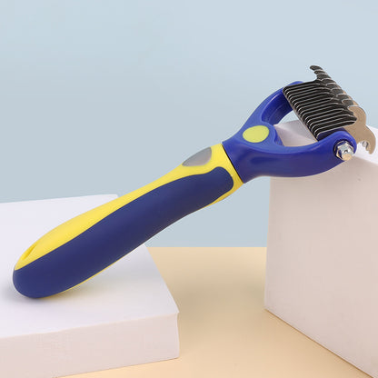 Pet Brother Multi-functional Pet Grooming Tool - Suitable for Cats and Dogs, Lightweight Fur Removal, Easy Detangling, Enjoyable Massage