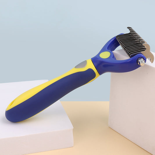 Pet Brother Multi-functional Pet Grooming Tool - Suitable for Cats and Dogs, Lightweight Fur Removal, Easy Detangling, Enjoyable Massage