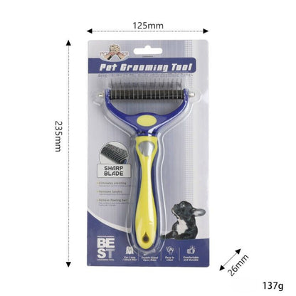 Pet Brother Multi-functional Pet Grooming Tool - Suitable for Cats and Dogs, Lightweight Fur Removal, Easy Detangling, Enjoyable Massage