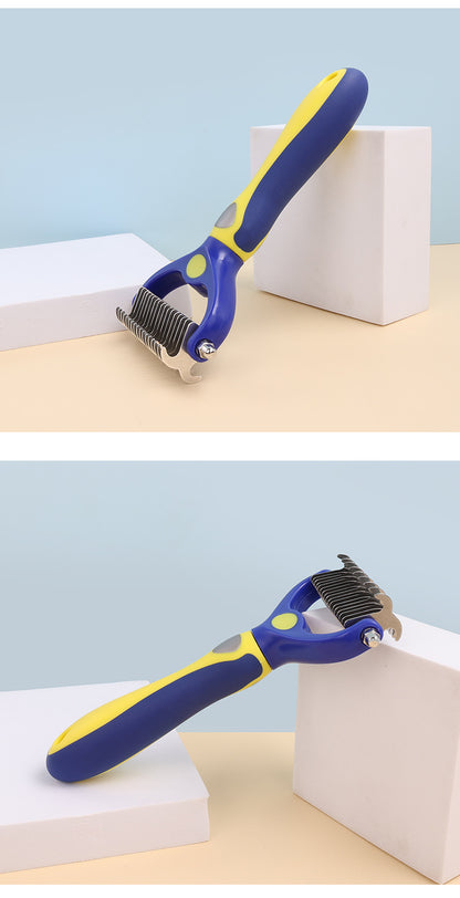 Pet Brother Multi-functional Pet Grooming Tool - Suitable for Cats and Dogs, Lightweight Fur Removal, Easy Detangling, Enjoyable Massage