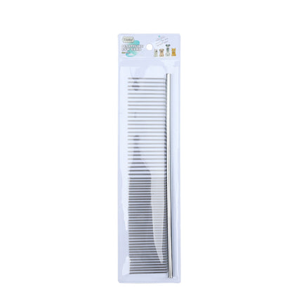 Yingte Pet Grooming Comb for Dogs and Cats - Available in Small and Large Sizes, Metal Construction, Dual Teeth Design