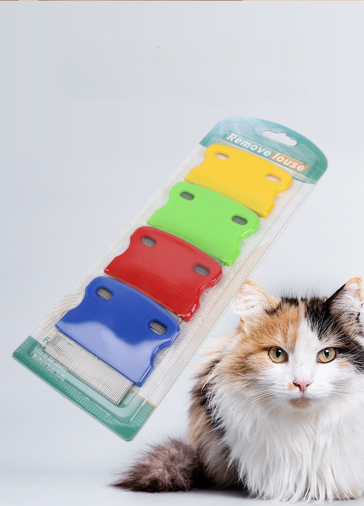 Yingte Candy-Colored Flea Comb Set: Gentle and Effective Flea Removal!