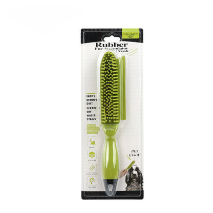 Green Meadow Pet Hair Removal Brush - Sofa and Clothing Cleaning, Dog Bath Massage Brush
