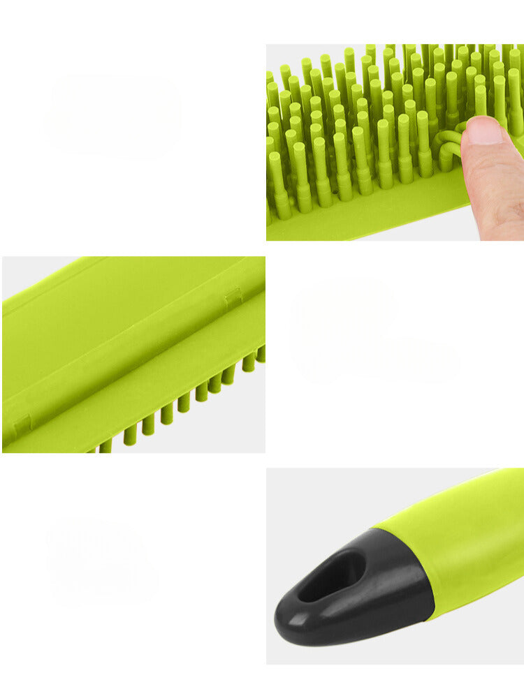 Green Meadow Pet Hair Removal Brush - Sofa and Clothing Cleaning, Dog Bath Massage Brush