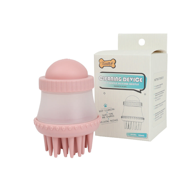 Yingte Pet Bath Brush - Bathing and Massaging Tool, with Bath Gel Storage