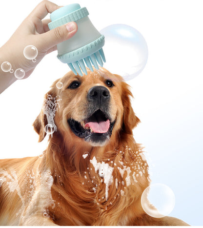 Yingte Pet Bath Brush - Bathing and Massaging Tool, with Bath Gel Storage