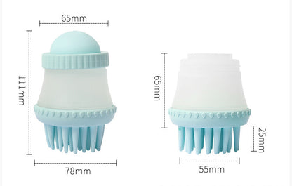 Yingte Pet Bath Brush - Bathing and Massaging Tool, with Bath Gel Storage