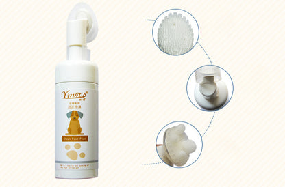 Yingte Pet Foaming Paw Wash - With Soft Silicone Brush Head for Gentle Cleaning