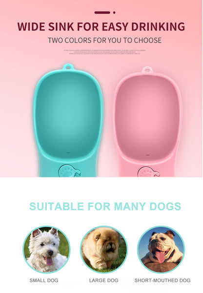 Yingte Pet Portable Water Bottle: Blue, Available in Two Sizes for On-the-Go Hydration!
