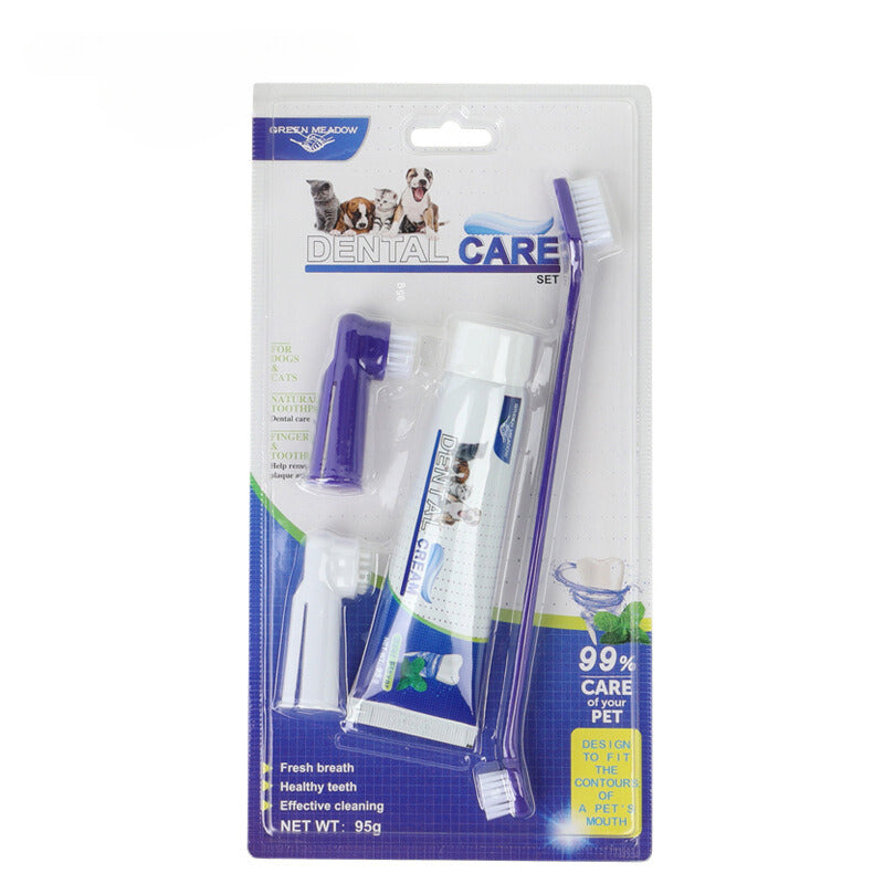 Green Meadow Pet Dental Care Set: Complete Oral Hygiene for Your Furry Friends!