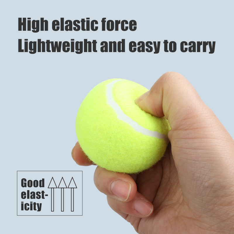 Yingte Dog Toy: Bouncy Tennis Ball for Medium to Large Dogs, Durable Chew Toy with Rubber Training Ball