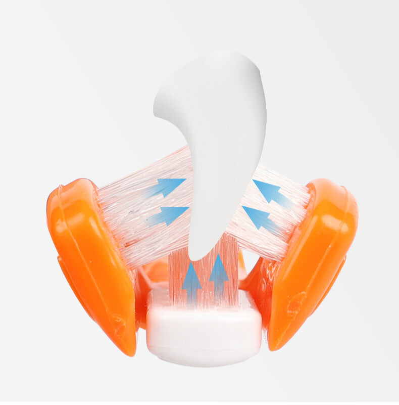 Maximilian Three-Sided Pet Toothbrush Set: Complete Dog Oral Cleaning Supplies for Gentle Dental Care!