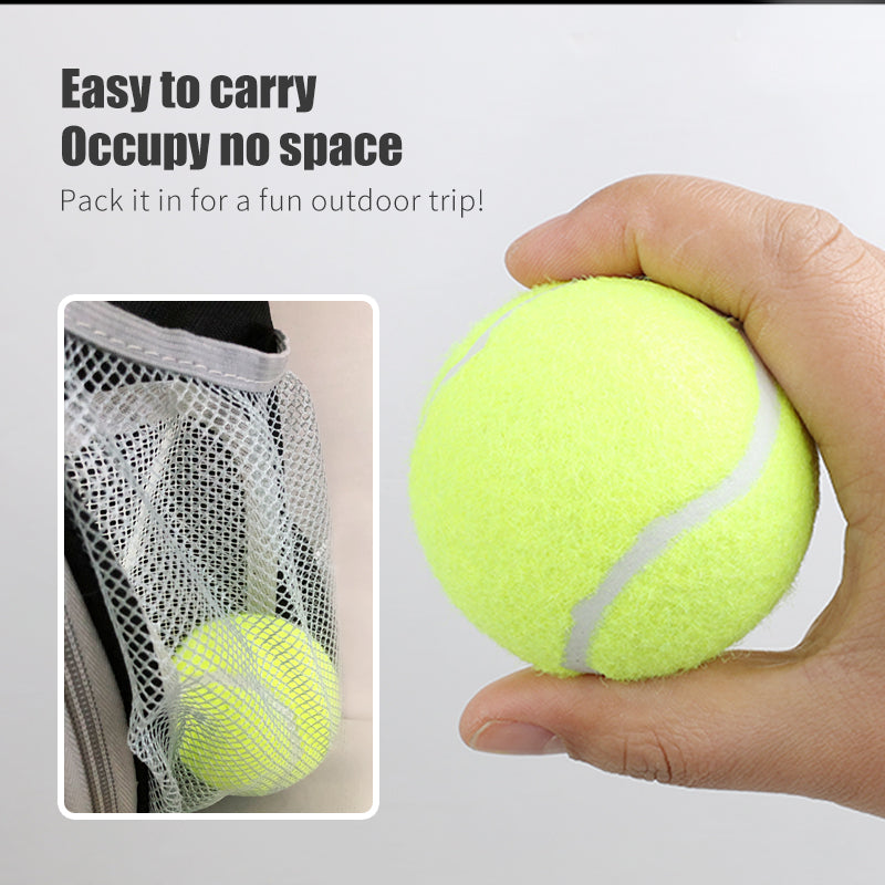 Yingte Dog Toy: Bouncy Tennis Ball for Medium to Large Dogs, Durable Chew Toy with Rubber Training Ball