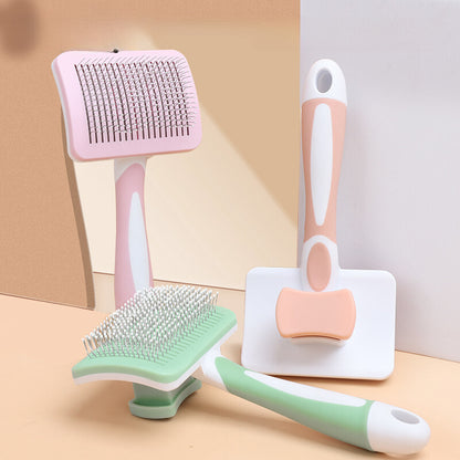 Yingte Pet Needle Comb: Versatile Grooming for Dogs and Cats in Refreshing Green!
