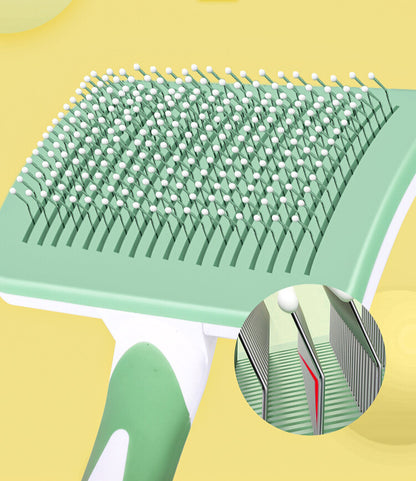 Yingte Pet Needle Comb: Versatile Grooming for Dogs and Cats in Refreshing Green!