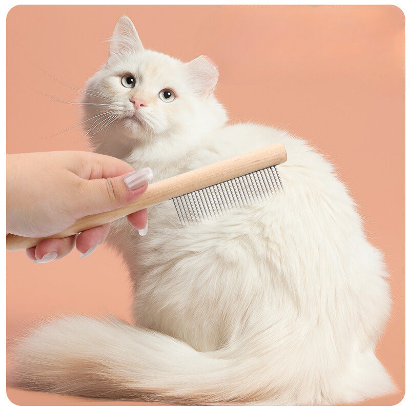Yingte Solid Wood Pet Comb - Suitable for All Breeds