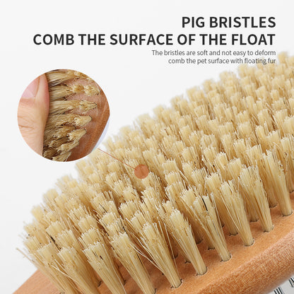 Yingte Luxury Wooden-Handled Pet Grooming Brush: Beauty, Detangling, and Floating Fur Removal!