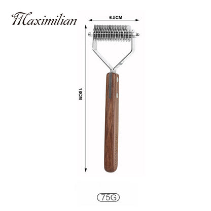 Maximilian Wooden Pet Detangling Comb - Two Sizes Available
