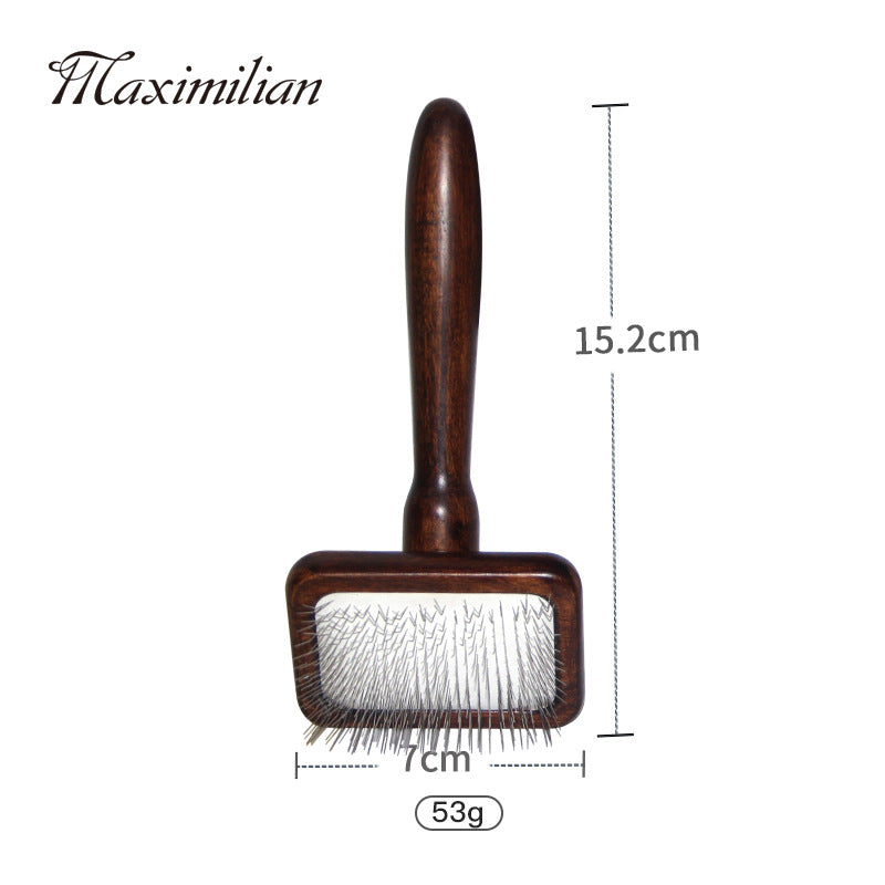 Pet Brother Antique-Style Solid Wood Pet Needle Comb