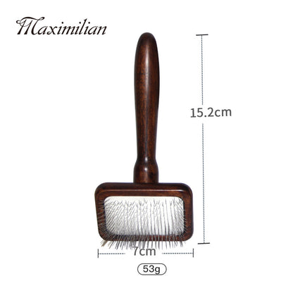 Pet Brother Antique-Style Solid Wood Pet Needle Comb