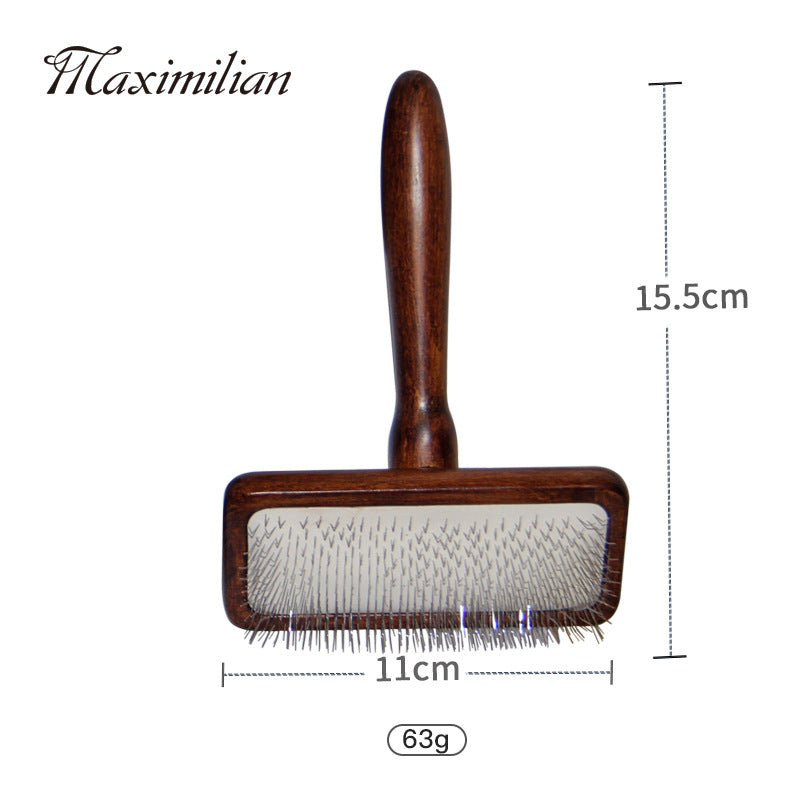 Pet Brother Antique-Style Solid Wood Pet Needle Comb
