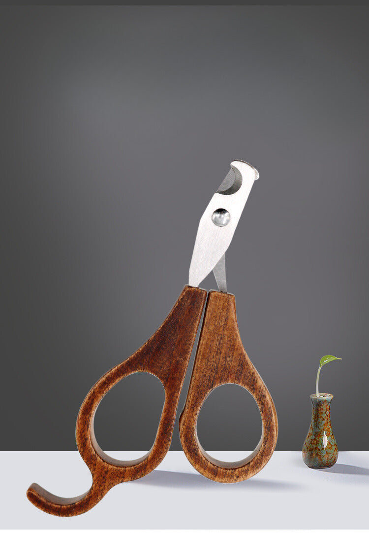 Maximilian Vintage Solid Wood Cat Nail Clippers