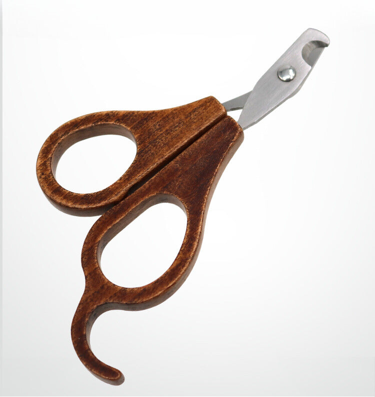 Maximilian Vintage Solid Wood Cat Nail Clippers