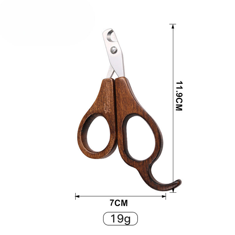 Maximilian Vintage Solid Wood Cat Nail Clippers