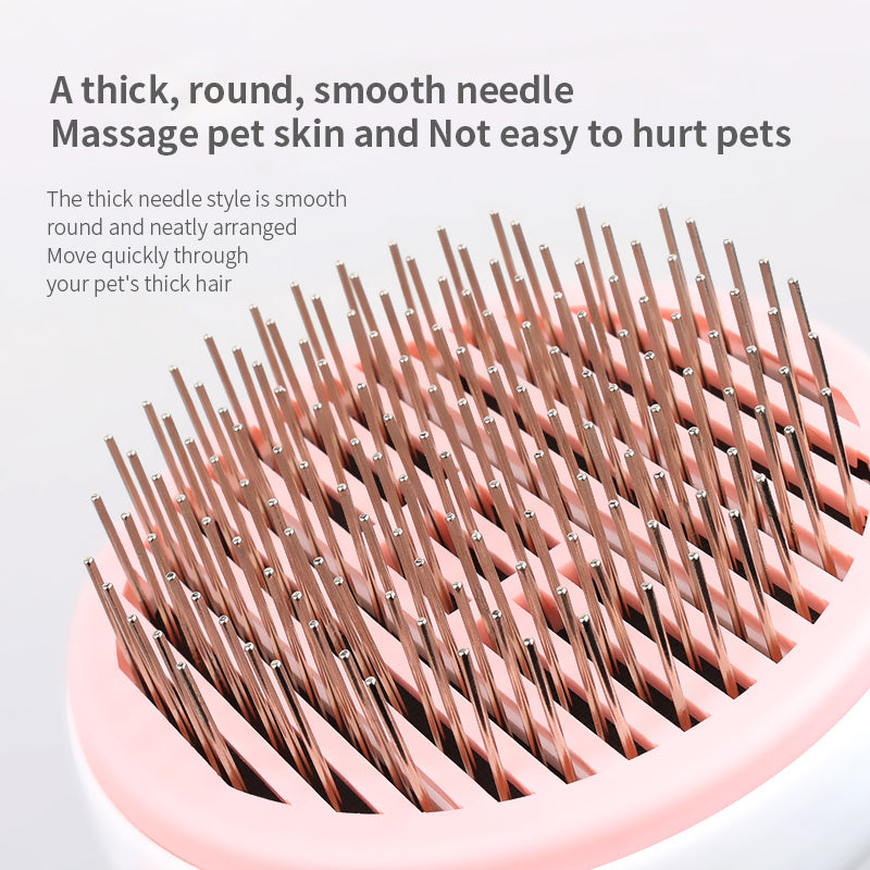 Yingte Pet Hair Removal Needle Comb: Gentle Grooming for Cats and Dogs in Blue!