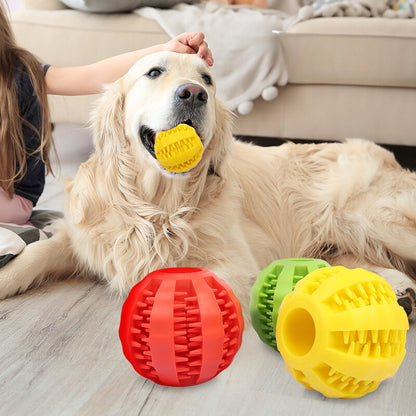 Yingte Pet Toy: Dog Chew Toy - Watermelon Ball for Durable Chewing, Teeth Cleaning, and Treat Dispensing.