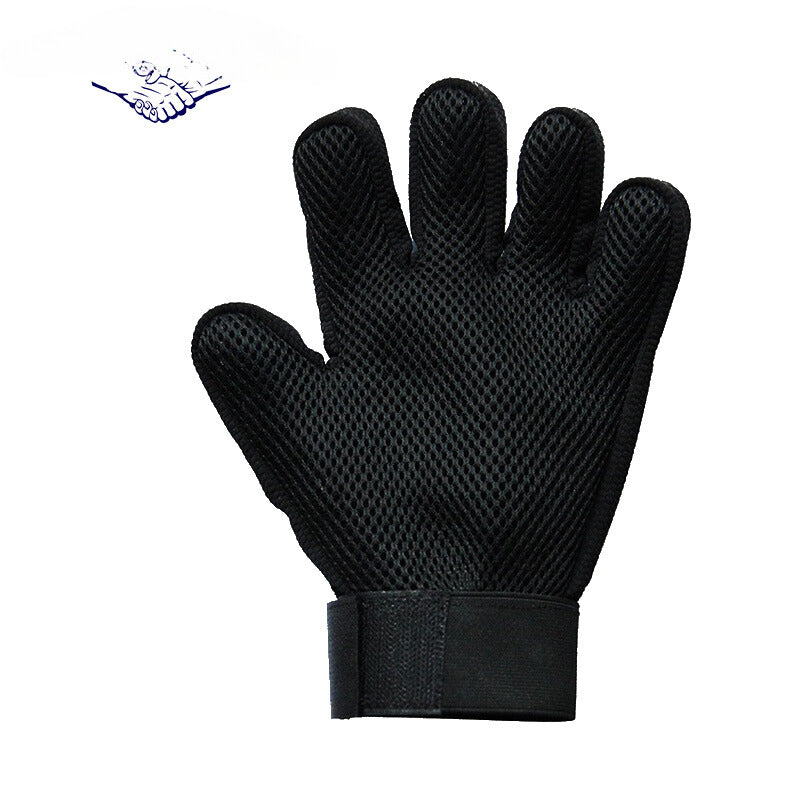 Yingte Pet Five-Finger Bathing Glove: Versatile Dog Bathing, Cat Grooming, Massage, and Hair Removal Tool in Blue!