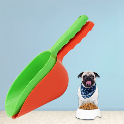 Yingte Pet Supplies: Dog Food Shovel, a thickened plastic pet scoop designed for both cat and dog food.