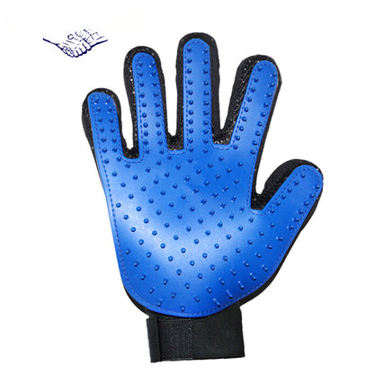Yingte Pet Five-Finger Bathing Glove: Versatile Dog Bathing, Cat Grooming, Massage, and Hair Removal Tool in Blue!