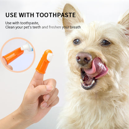 Sloppup Pet Oral Care Set: Cat and Dog Finger Toothbrushes for Effective Cleaning!