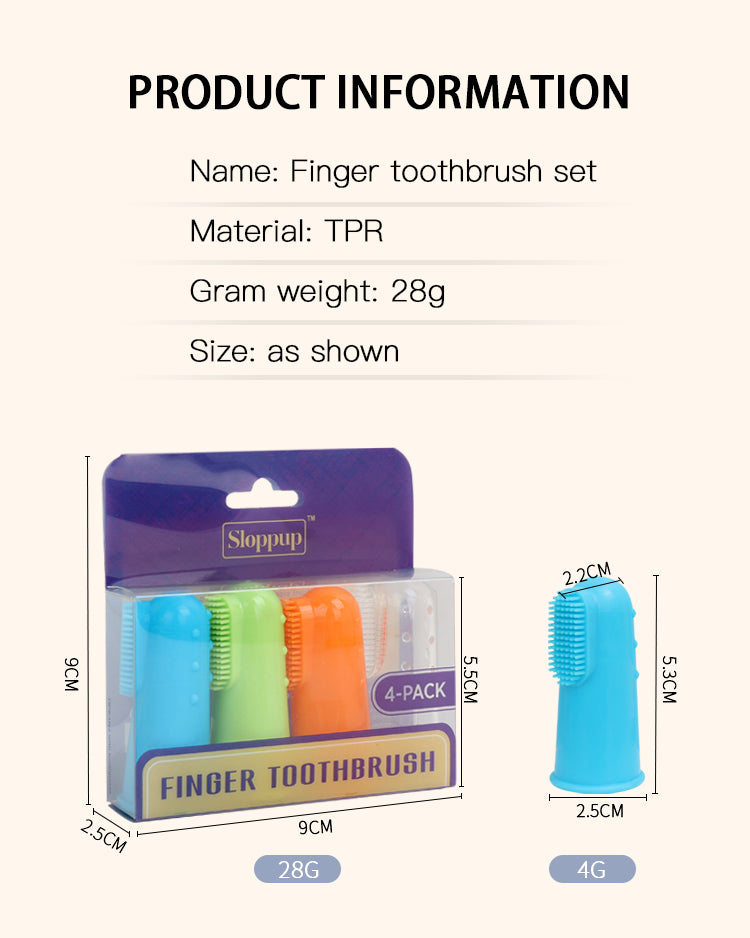 Sloppup Pet Oral Care Set: Cat and Dog Finger Toothbrushes for Effective Cleaning!